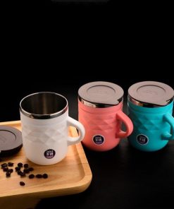 Vaccum Insulated Stainless Steel Mug With Cap/ Winter Coffee Mug