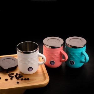 Vaccum Insulated Stainless Steel Mug With Cap/ Winter Coffee Mug
