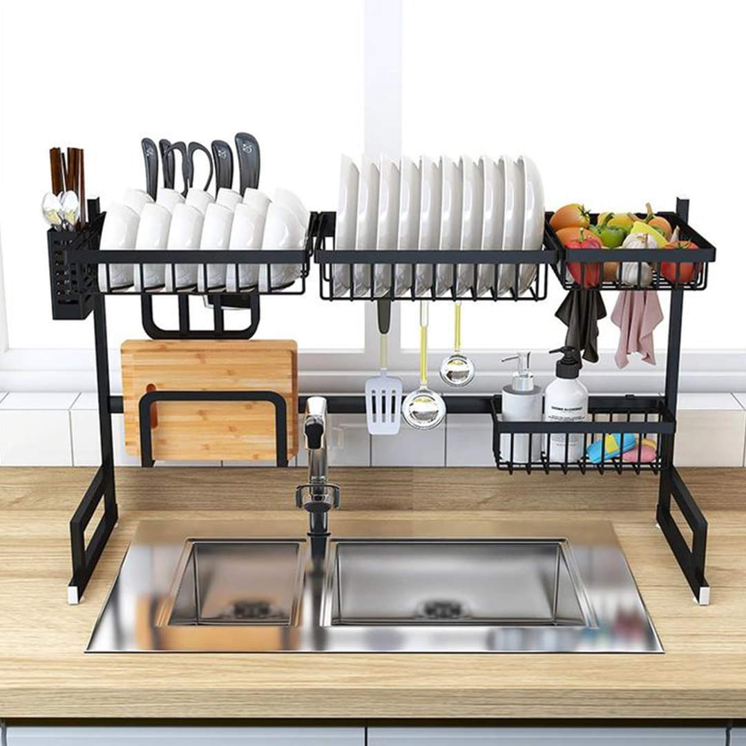 Stainless Steel Rustproof Kitchen Rack 85 Cm Large Royal Homes