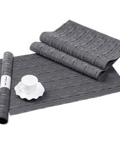 Assorted PVC Table Mats Grey (Pack of 6)