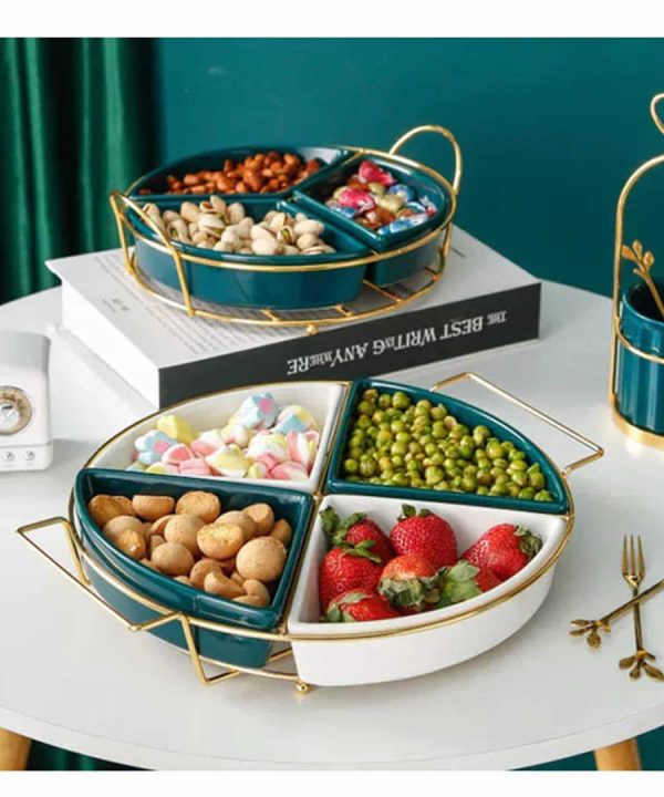Nordic Ceramic Dry Fruit/Snacks Platter