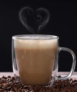 Classic Double Wall Glass Coffee Mug