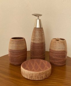 Antique Ceramic Bath Set 4-Pcs