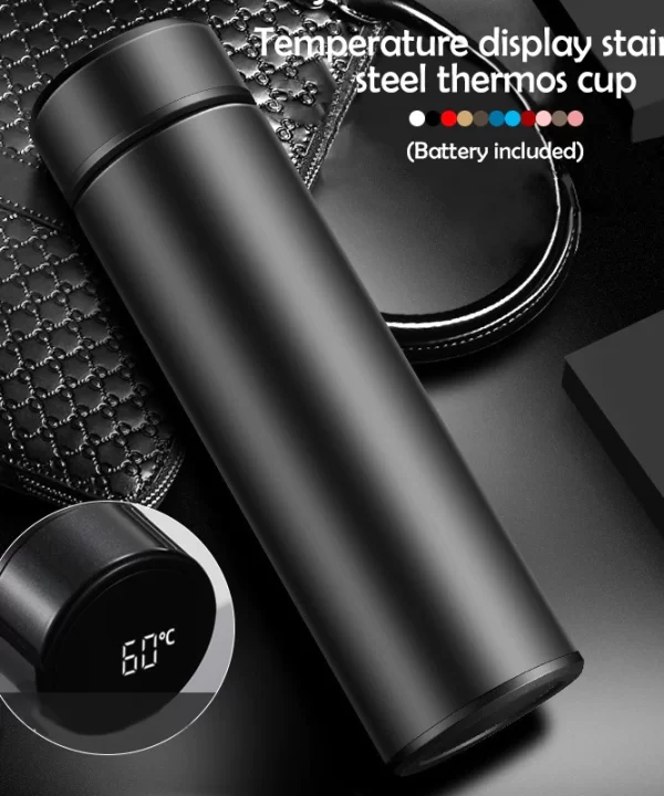 500ml Smart Termos Bottle Edigital Keeps Cold And Temperature Water Bottle Stainless Steel