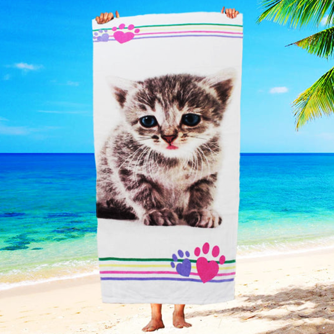 Large Size 70x140 CM Kids Character Towel- Soft & Absorbant Skin Friendly Bath Towel For Kids